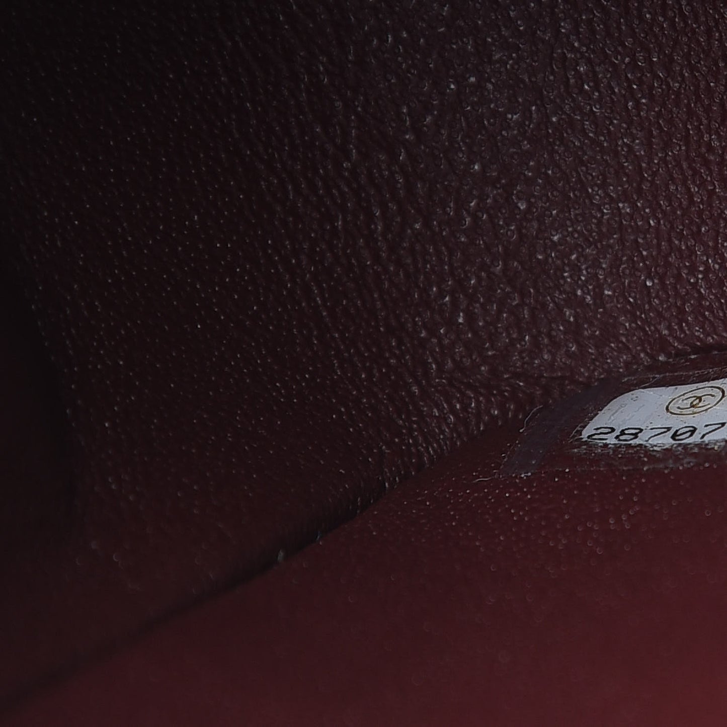 Lambskin Quilted Mini Square Flap Burgundy