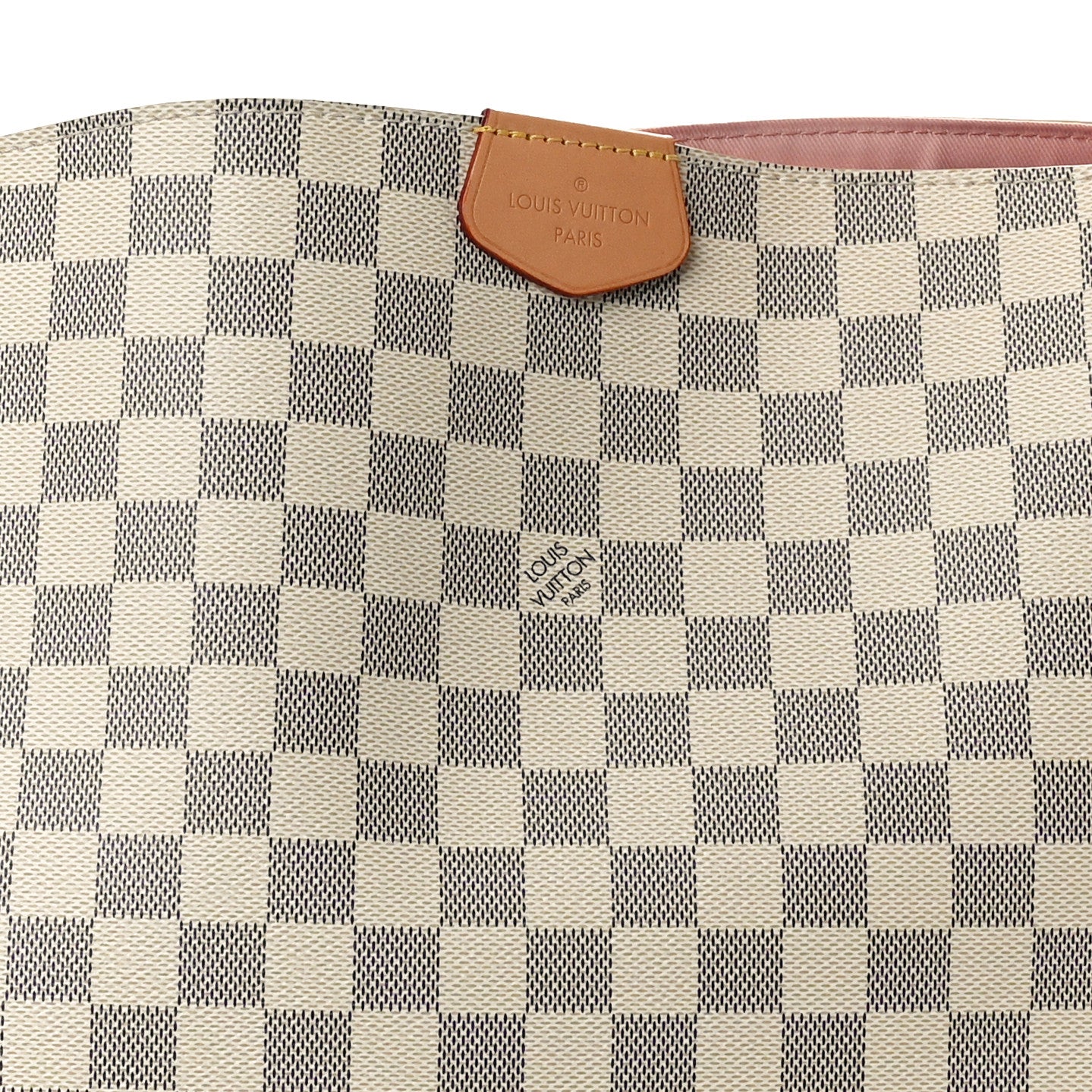 Louis Vuitton Damier Azur Graceful MM Rose Ballerine 7 of 9