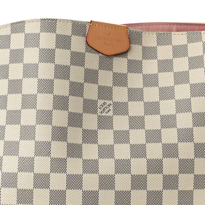 Louis Vuitton Damier Azur Graceful MM Rose Ballerine 7 of 9