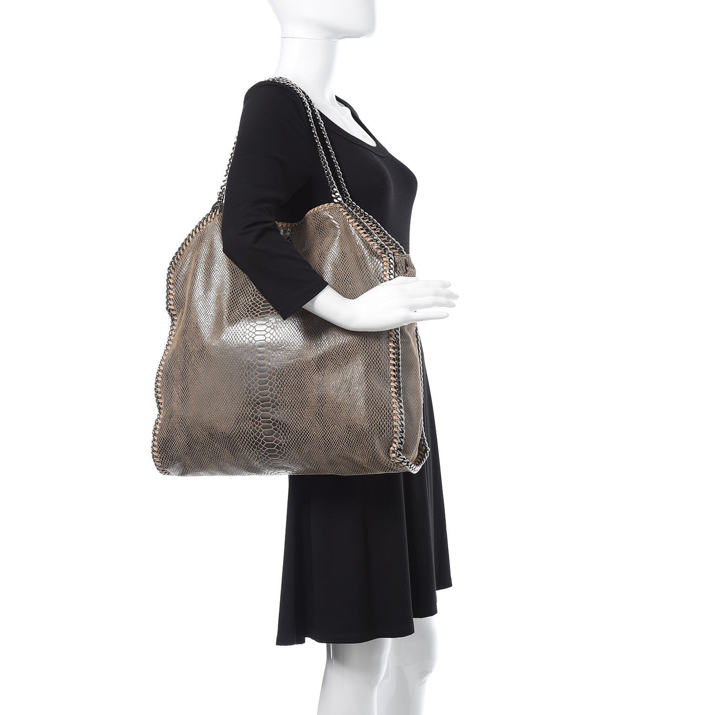 Eco Python Big Falabella Tote Brown