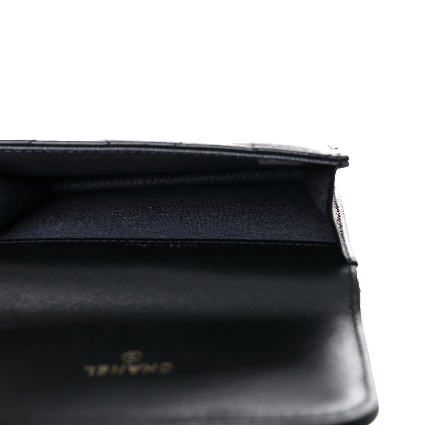 Lambskin Quilted Elegant Chain Mini Flap Belt Bag Black