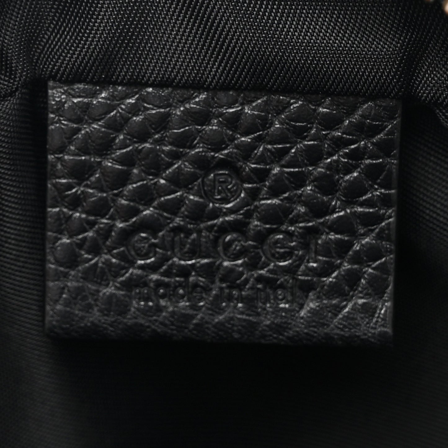 Pebbled Calfskin Mini Soho Disco Bag Black