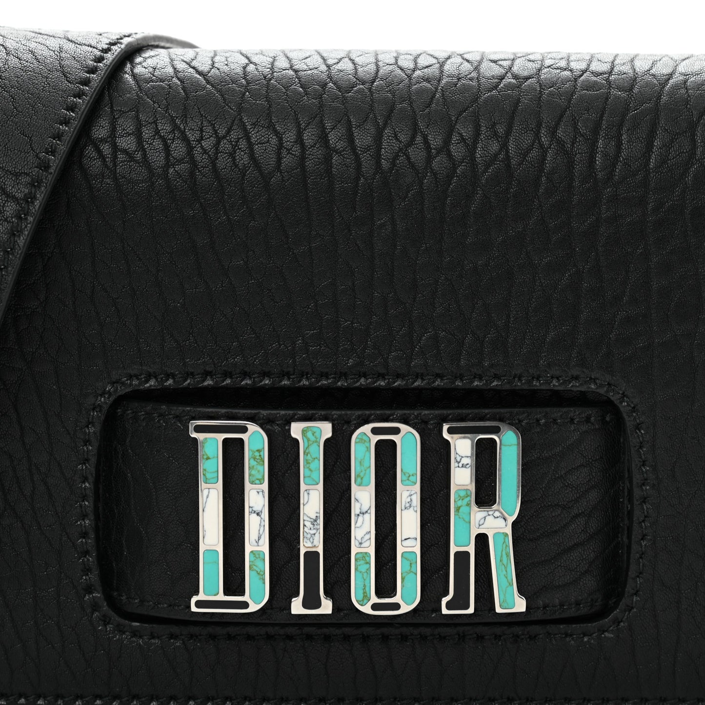 Canyon Grained Lambskin Dio(r)evolution Flap Bag Black