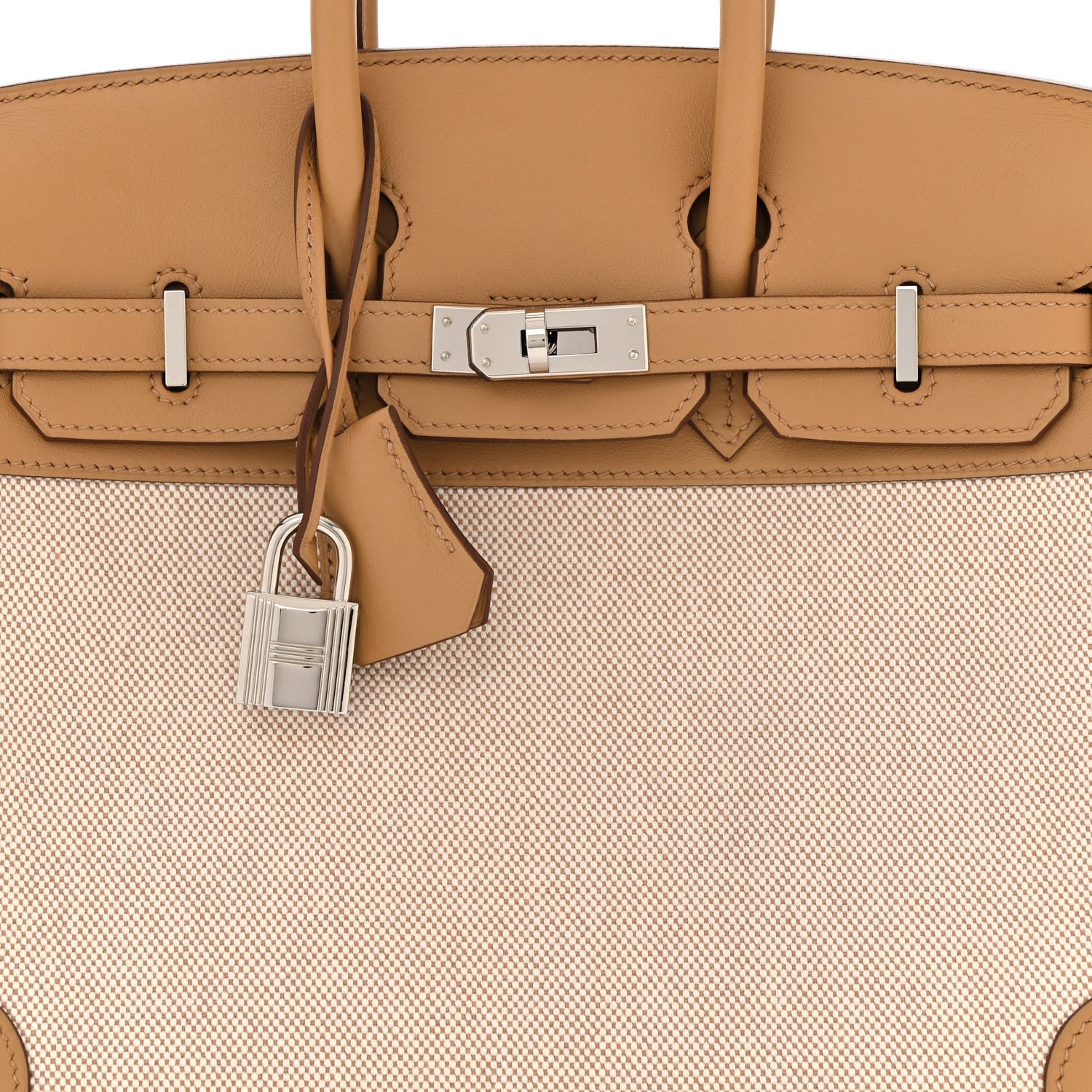 Hermes Toile H Swift Birkin 25 Chai 7 of 9