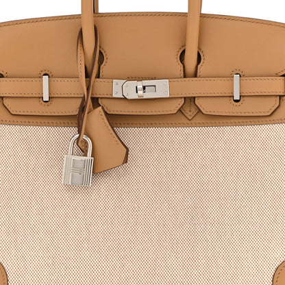 Hermes Toile H Swift Birkin 25 Chai 7 of 9