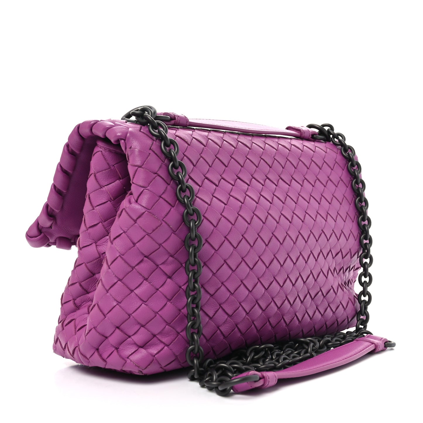 Nappa Intrecciato Baby Olimpia Shoulder Bag Peony