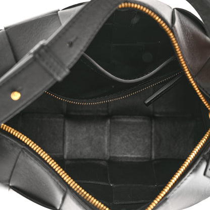 Bottega Veneta Lambskin Maxi Intrecciato Brick Cassette Bag Black 5 of 9