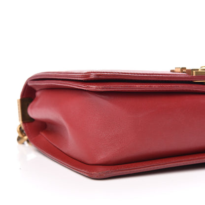 Chanel Lambskin Quilted Medium Boy Flap Dark Red 5 of 11