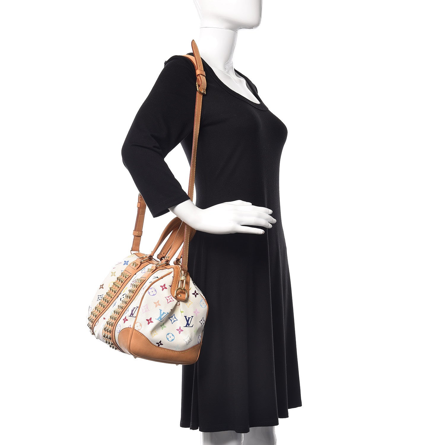 Louis Vuitton Monogram Multicolor Courtney MM White 2 of 23