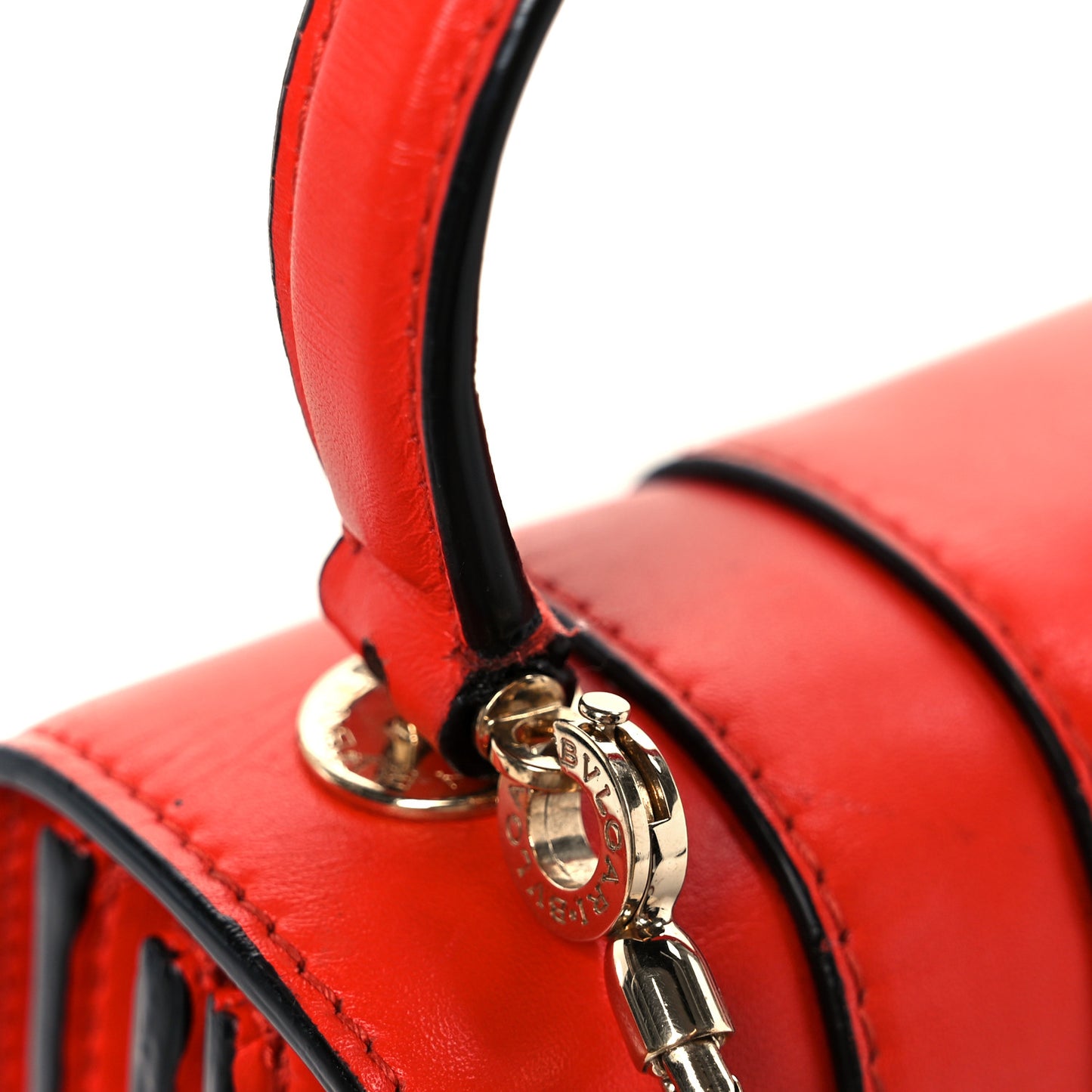 Calfskin Serpenti Forever Top Handle Red
