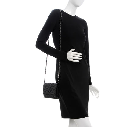 Chanel Caviar Quilted Wallet On Chain WOC Black 2 of 8