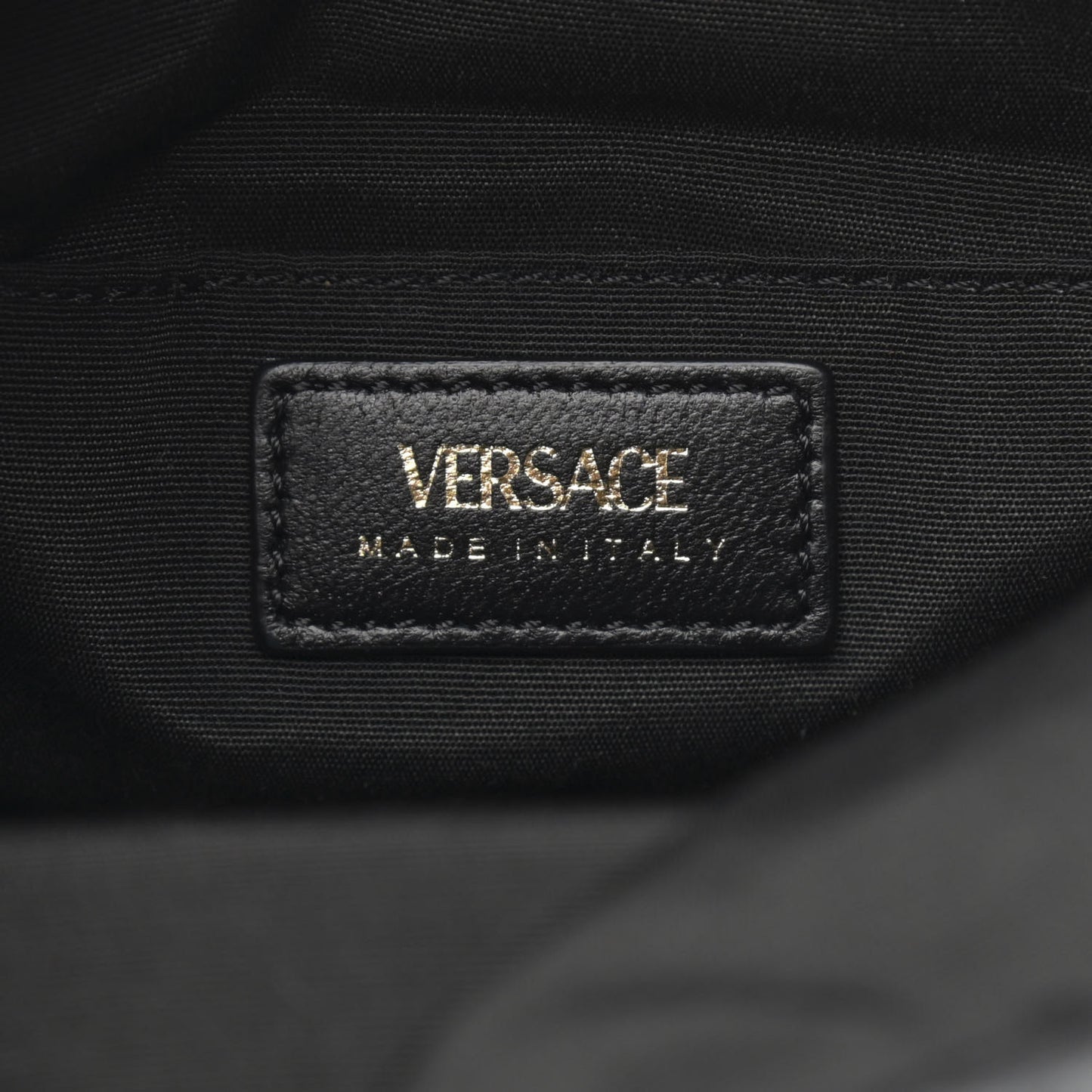 Nappa Quilted Medusa Bucket Bag Black
