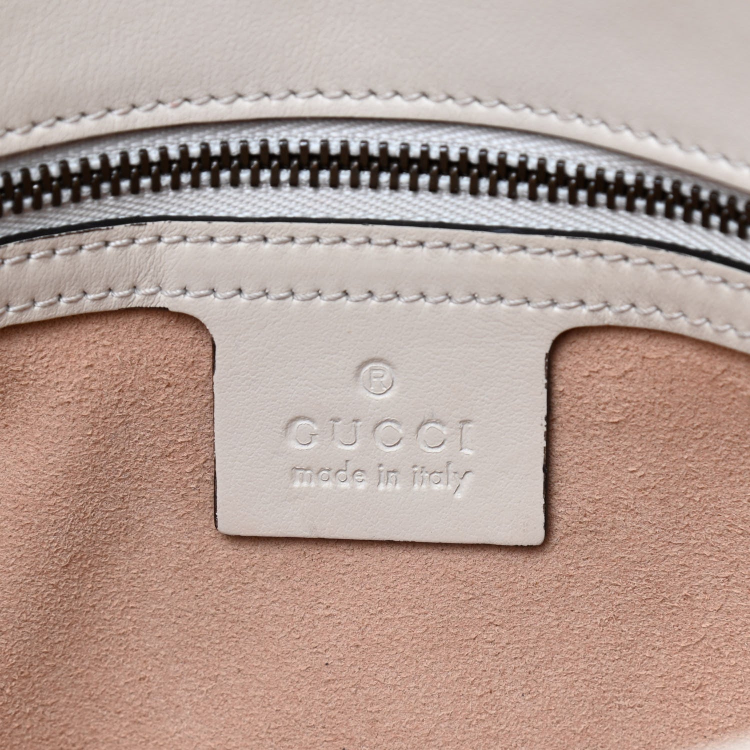 Gucci Calfskin Matelasse Small GG Marmont Shoulder Bag White 6 of 10