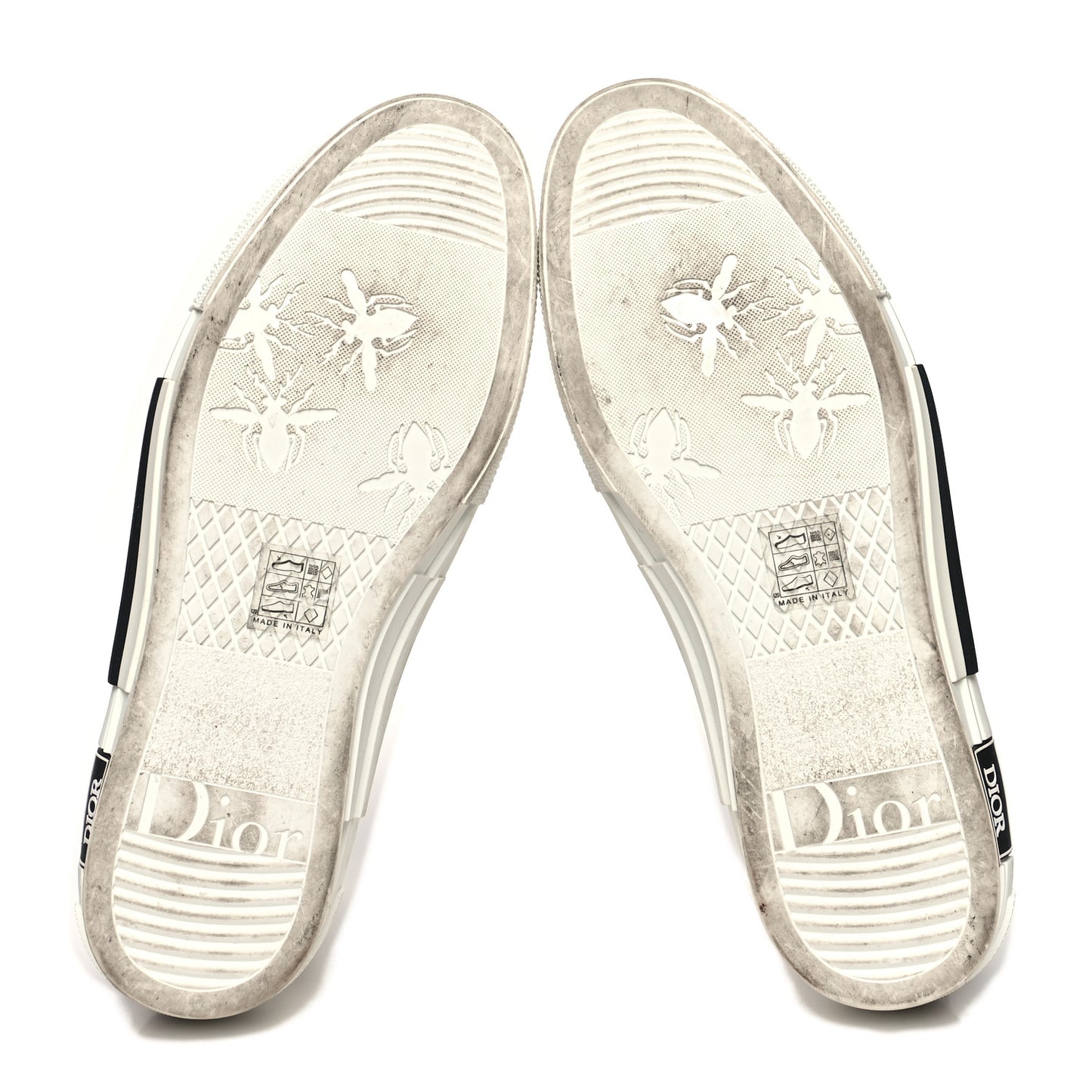 X DANIEL ARSHAM Canvas Newspaper Print B23 High Top Sneakers 43 White