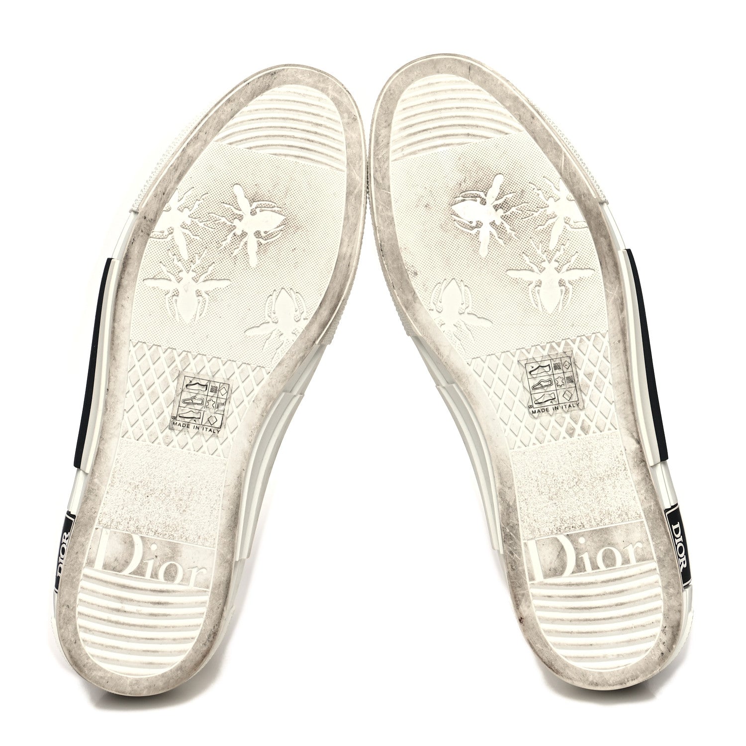 Christian Dior X DANIEL ARSHAM Canvas Newspaper Print B23 High Top Sneakers 43 White 5 of 12