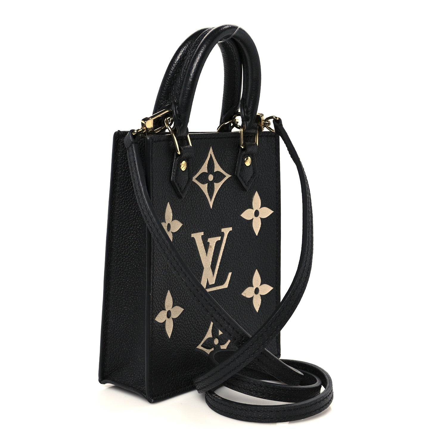 Louis Vuitton Empreinte Monogram Giant Petit Sac Plat Black Beige 3 of 9