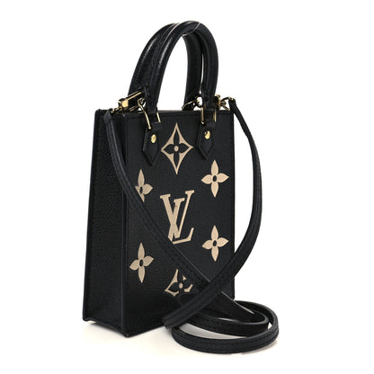 Louis Vuitton Empreinte Monogram Giant Petit Sac Plat Black Beige 3 of 9