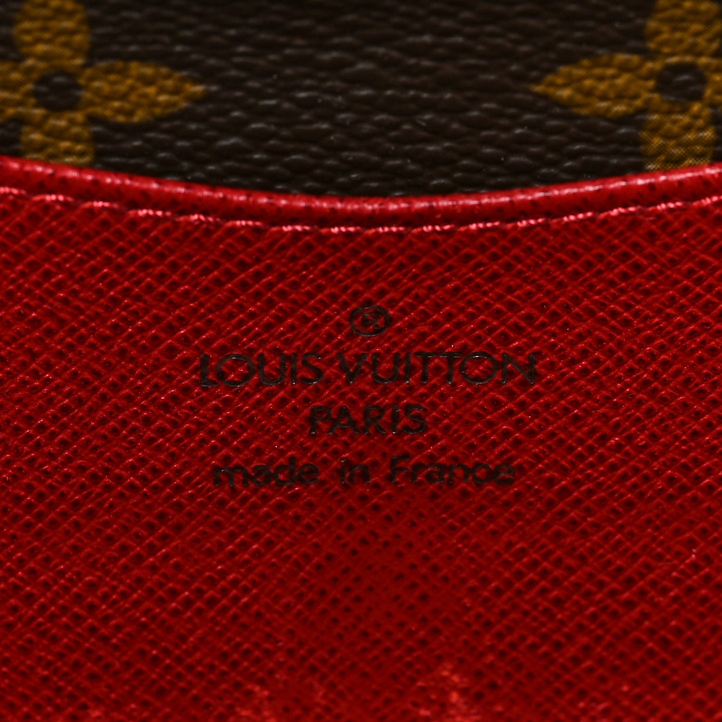 Monogram Josephine Wallet Red