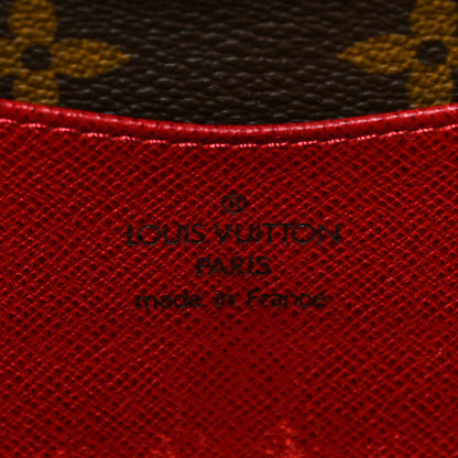 Louis Vuitton Monogram Josephine Wallet Red 6 of 9