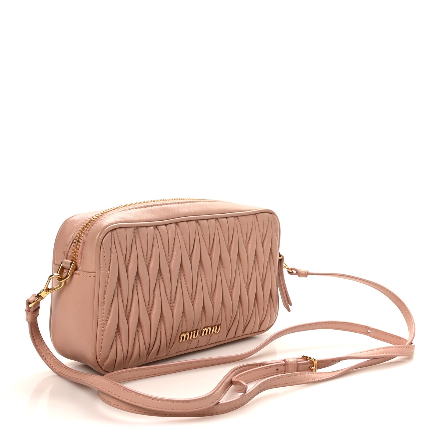 Nappa Matelasse Crossbody Bag Orchidea