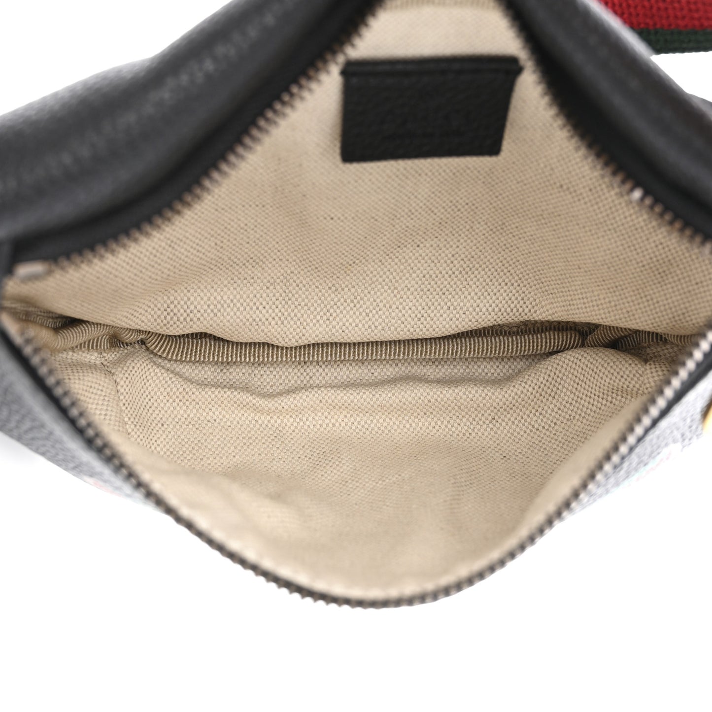 Grained Calfskin Small Logo Belt Bag Black