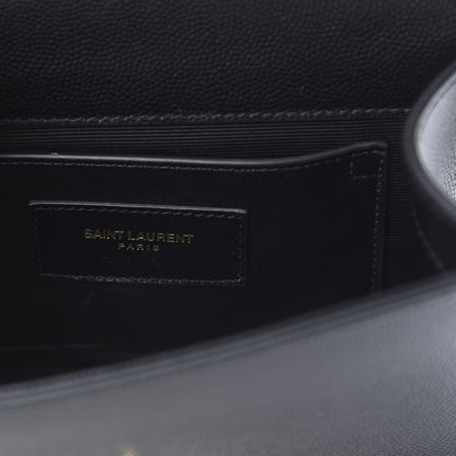 Saint Laurent Grain De Poudre Small Monogram Kate Satchel Black 6 of 10