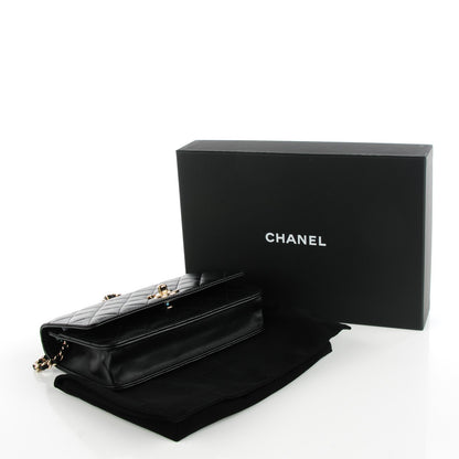 Chanel Lambskin Quilted Trendy CC Wallet On Chain WOC Black 5 of 9