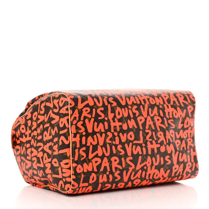 Louis Vuitton Monogram Graffiti Speedy 30 Orange 4 of 13