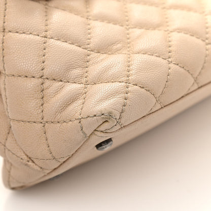Chanel Caviar Quilted Medium Coco Handle Flap Light Beige 9 of 25