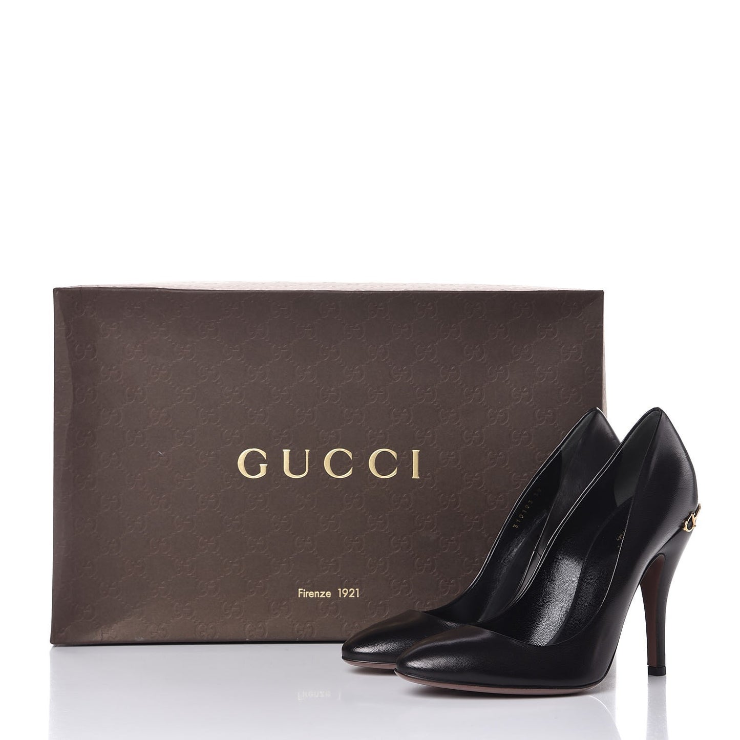 Nappa Horsebit High Heel Pumps 38 Black