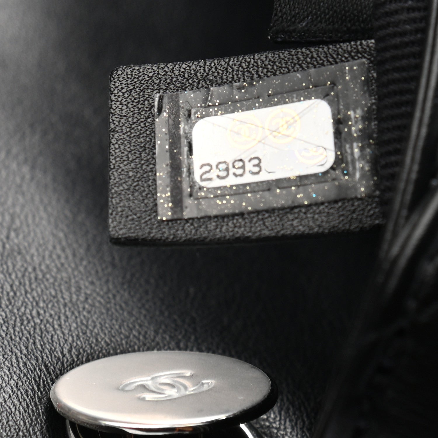 Chanel Calfskin Quilted CC Uniform Flap Belt Bag Black 7 of 9