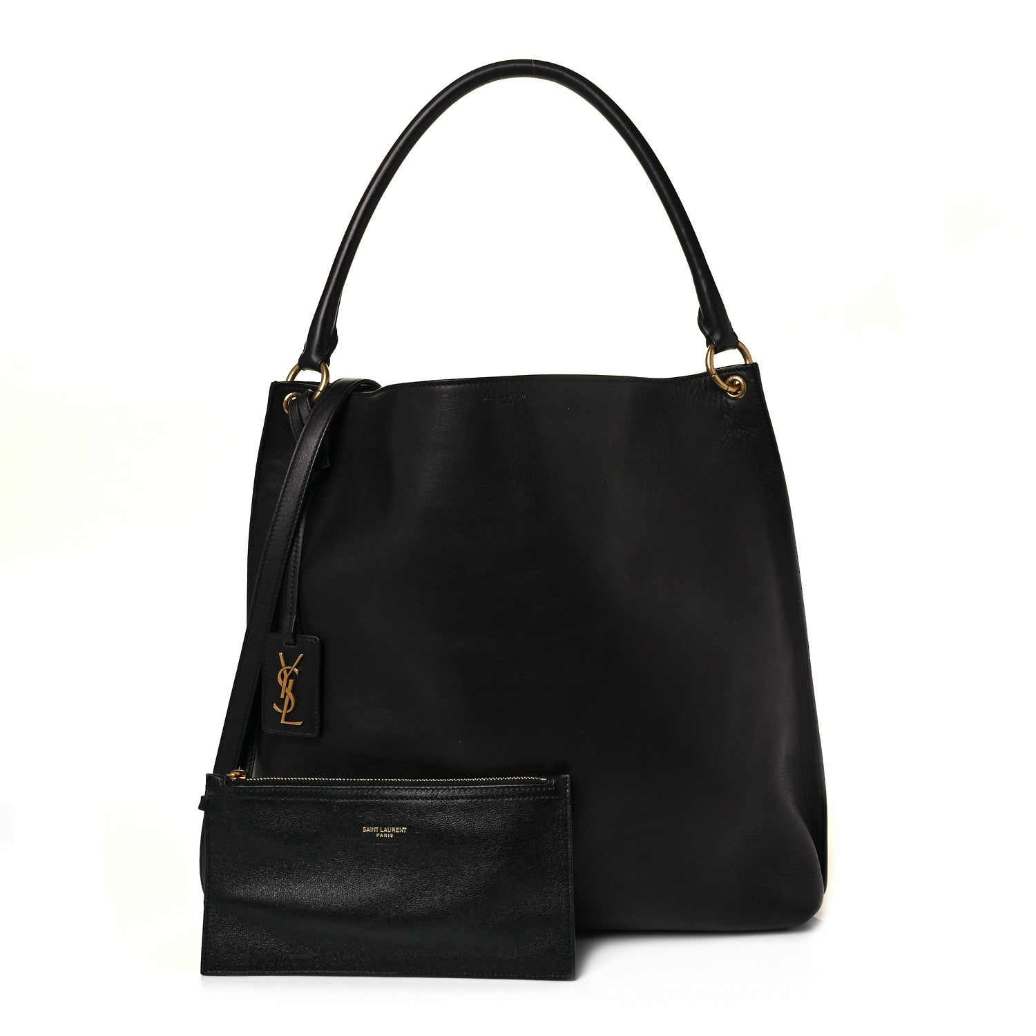 Saint Laurent Calfskin Hobo Black 1 of 14