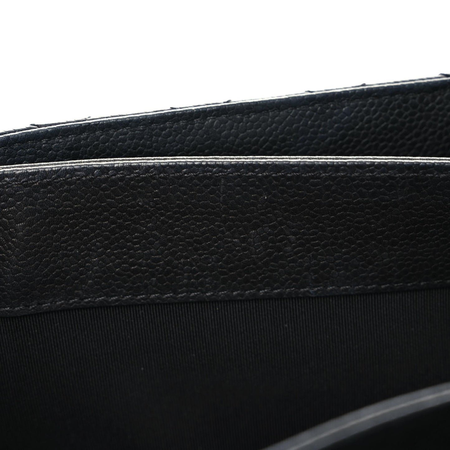Caviar Quilted Medium Rock In Rome Single Flap Black