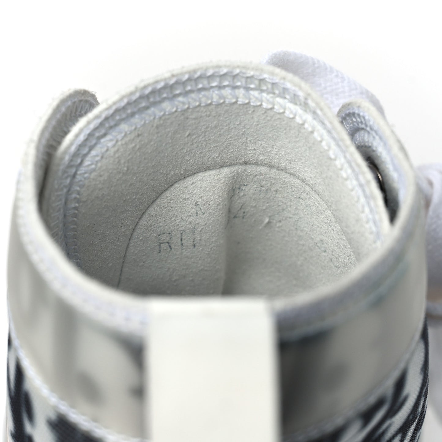 Technical Canvas Oblique B23 High Top Sneakers 35.5 White Black