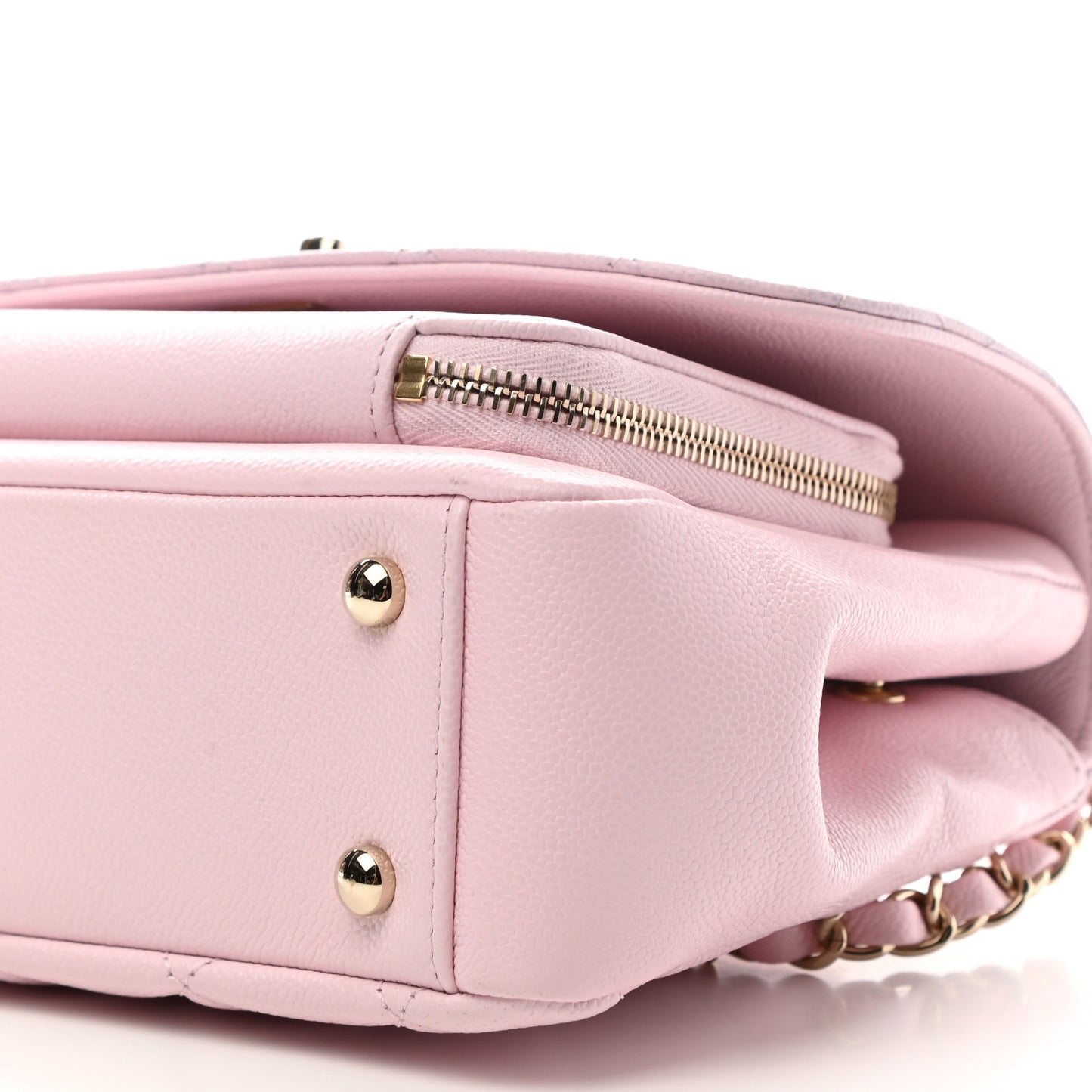 Caviar Quilted Medium Business Affinity Flap Light Pink