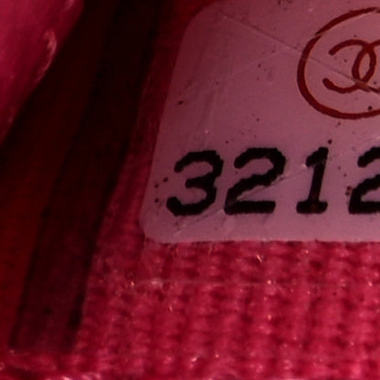 Chanel Caviar Quilted Flap Card Holder Wallet Dark Pink 8 of 10