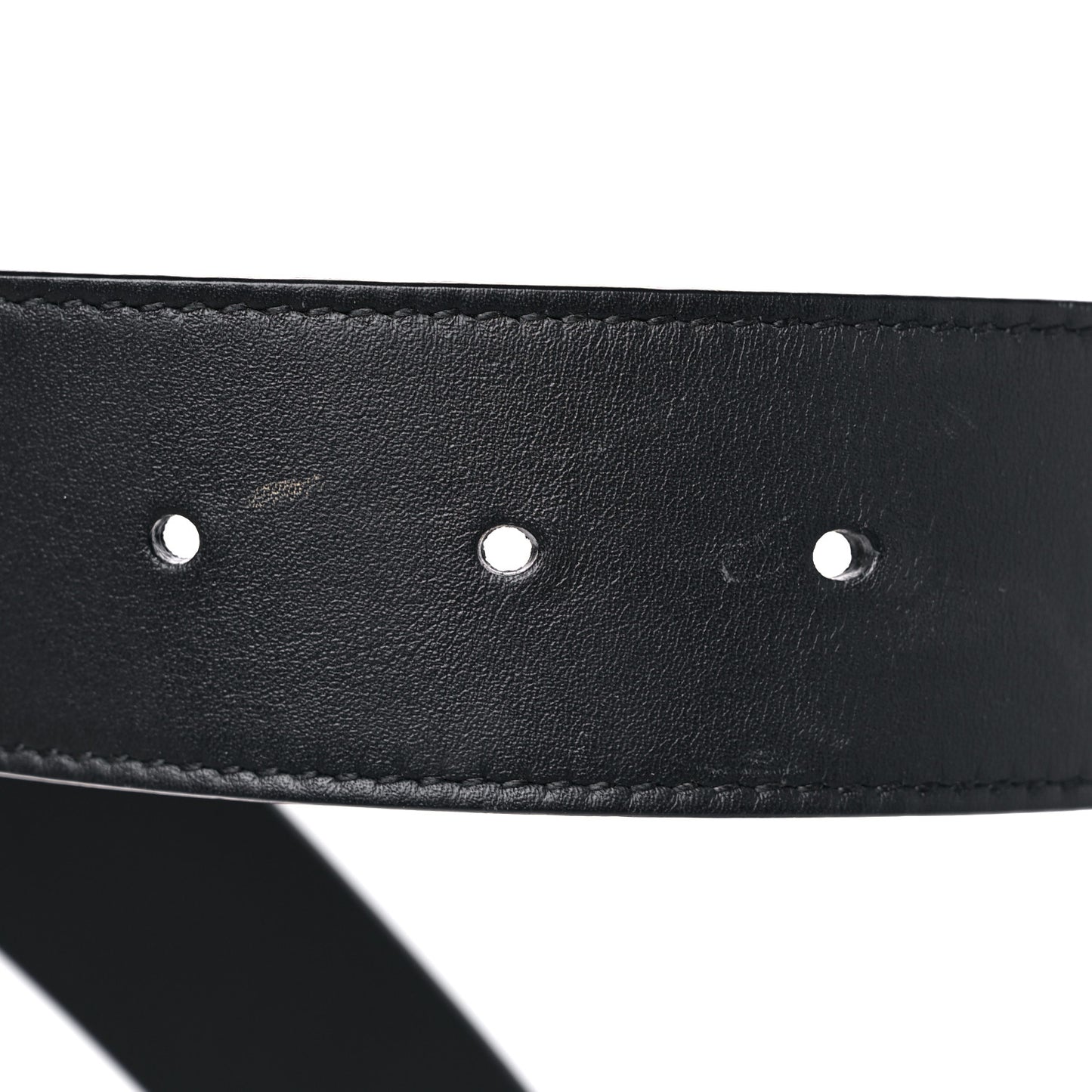 Moon Calfskin Torchon Double G 40mm Belt 95 38 Black