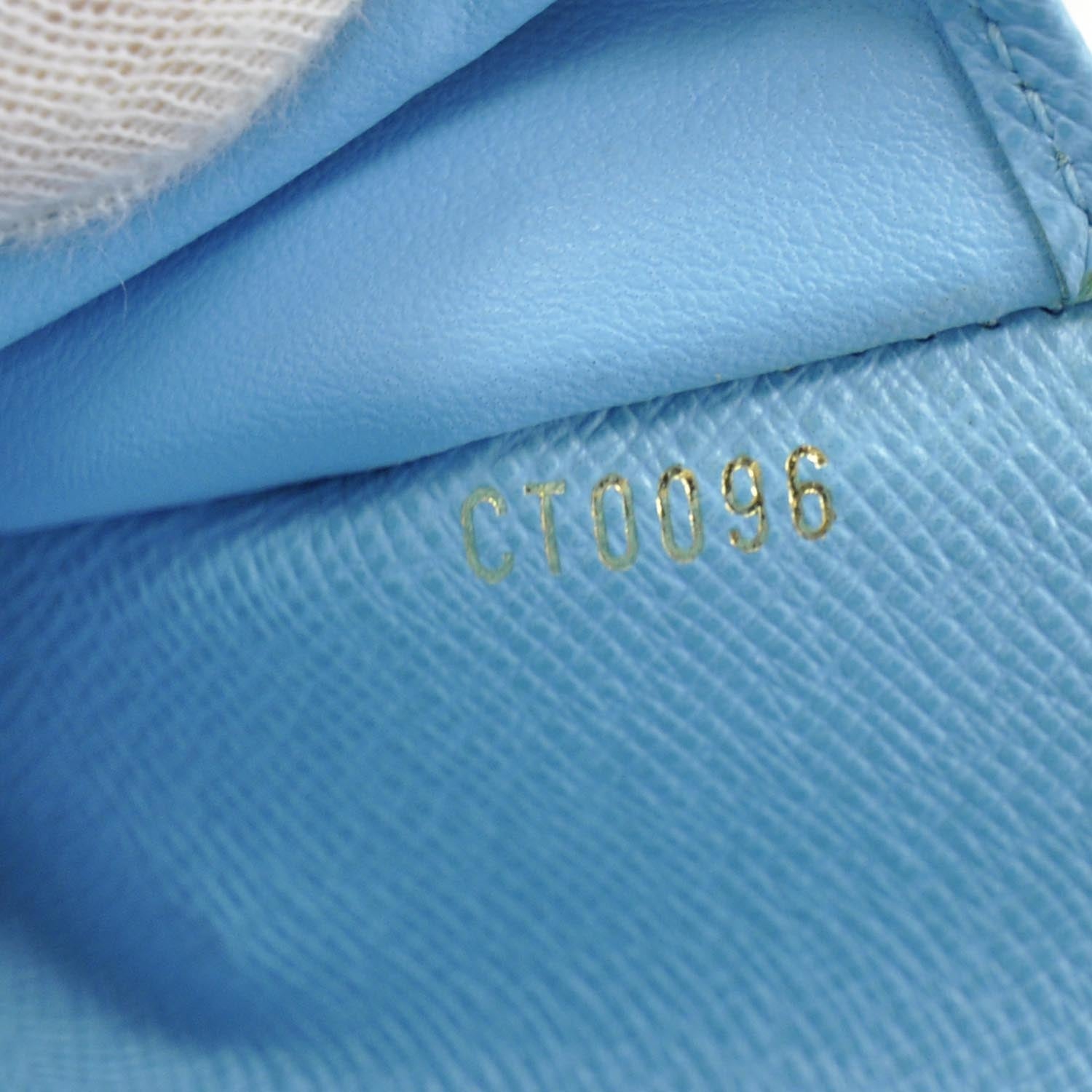 Louis Vuitton Monogram Groom Compact Zip Wallet Blue 7 of 7