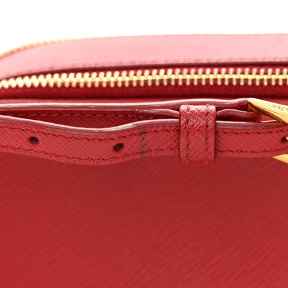 Prada Saffiano Mini Camera Crossbody Fuoco 13 of 16