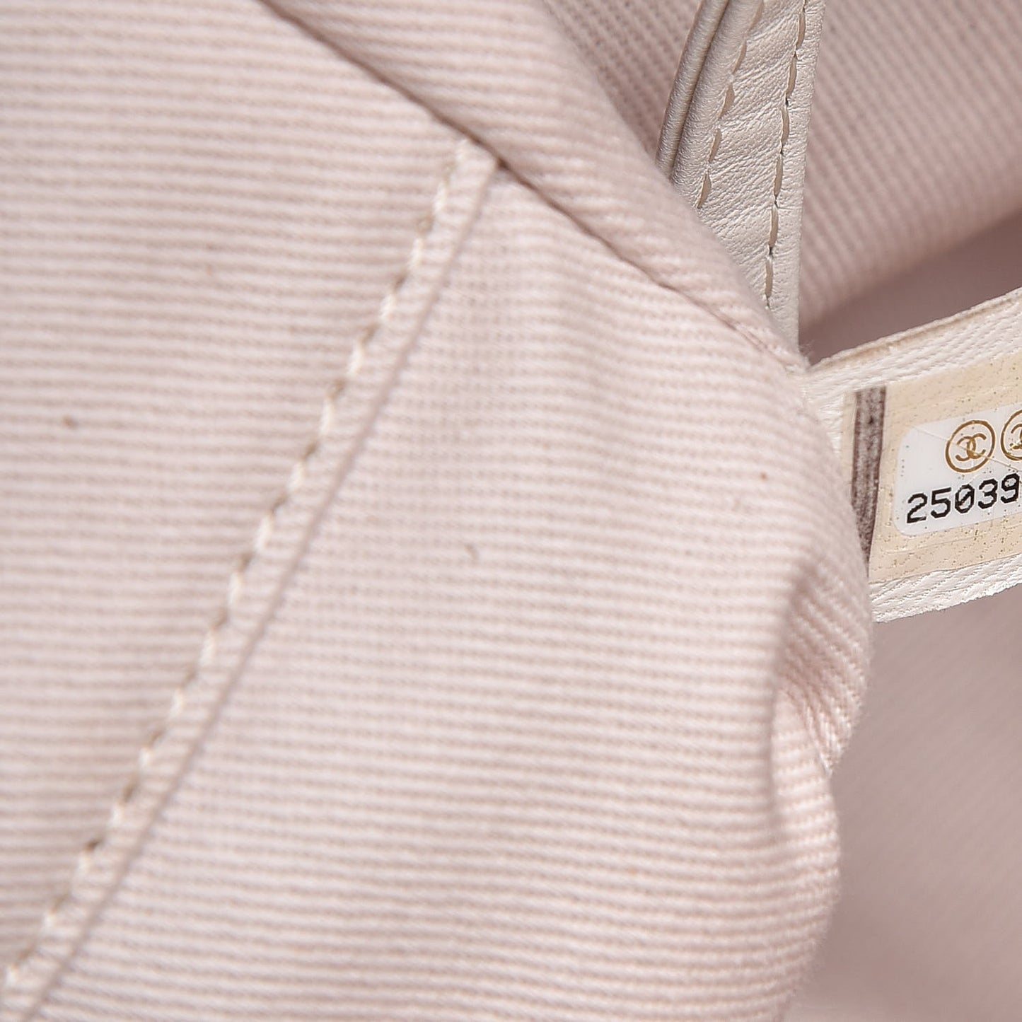 Canvas Large Deauville Tote Light Beige