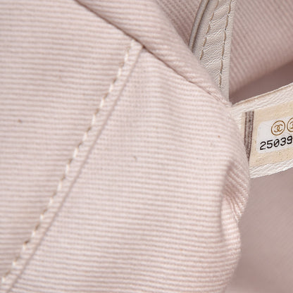 Chanel Canvas Large Deauville Tote Light Beige 7 of 7