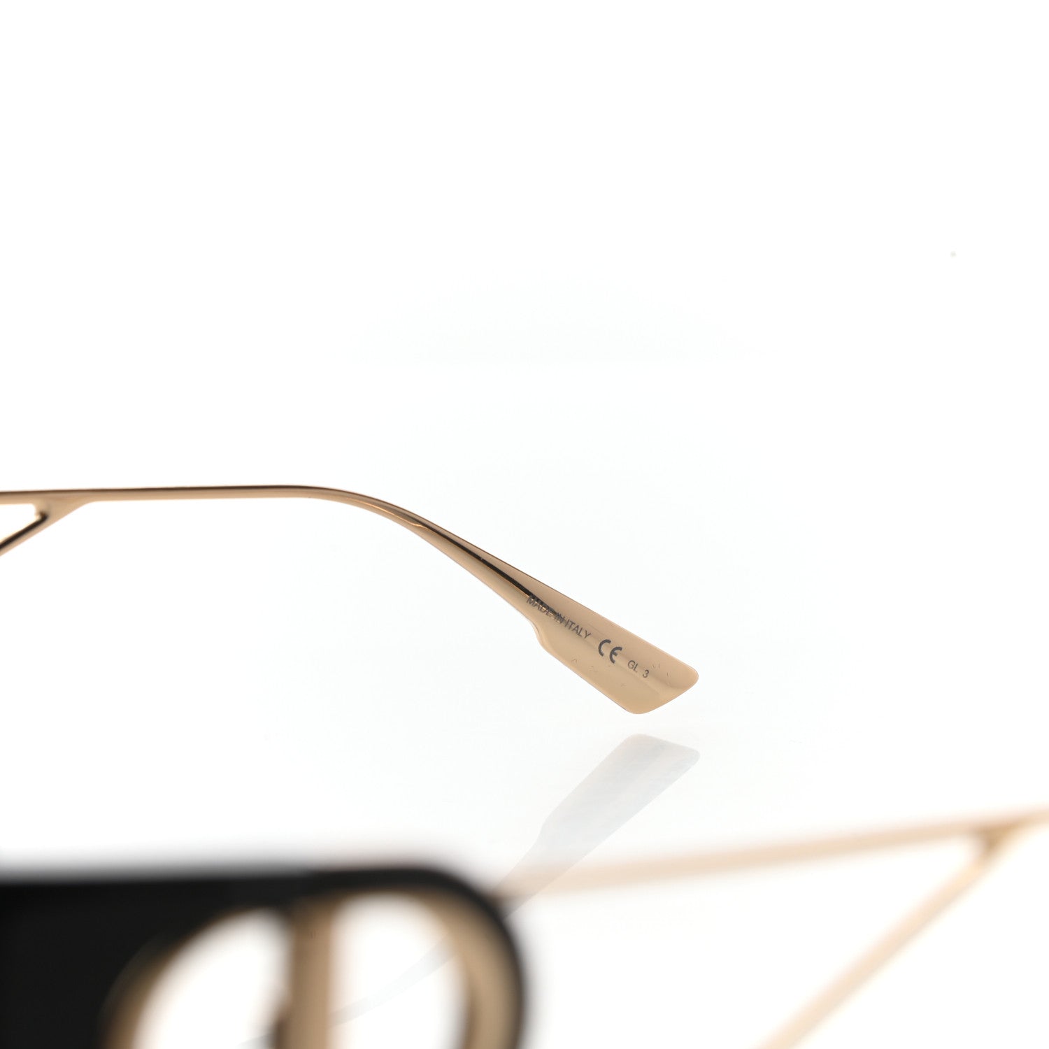 Christian Dior Acetate Square 30 Montaigne 2 Sunglasses Black Gold 7 of 7