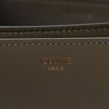 Celine Box Calfskin Classic Box Medium Flap Bag Army Green 7 of 10