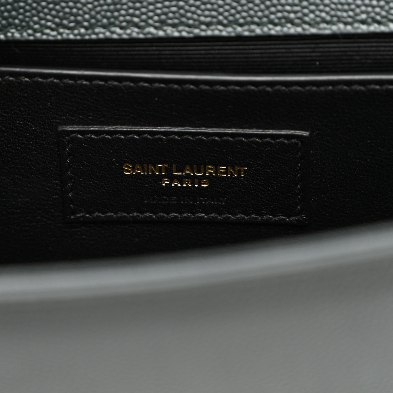 Saint Laurent Grain De Poudre Medium Classic Monogram Kate Tassel Satchel New Vert Fonce 6 of 9