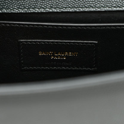 Saint Laurent Grain De Poudre Medium Classic Monogram Kate Tassel Satchel New Vert Fonce 6 of 9