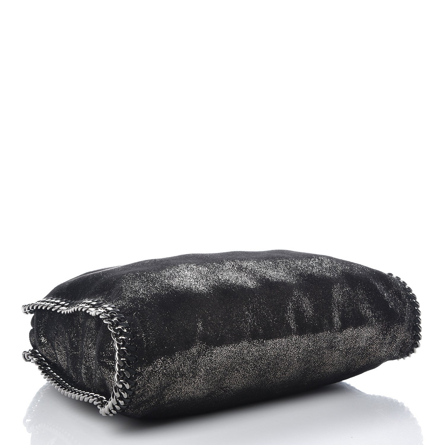 Stella McCartney Chamois Shiny Dotted Small Falabella Tote Ruthenium 4 of 11
