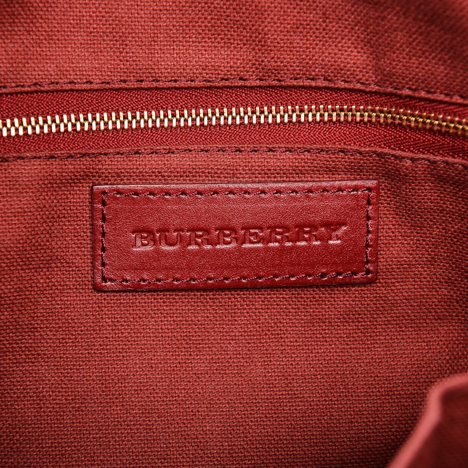 Burberry Haymarket Check Small Salisbury Tote Military Red 6 of 10
