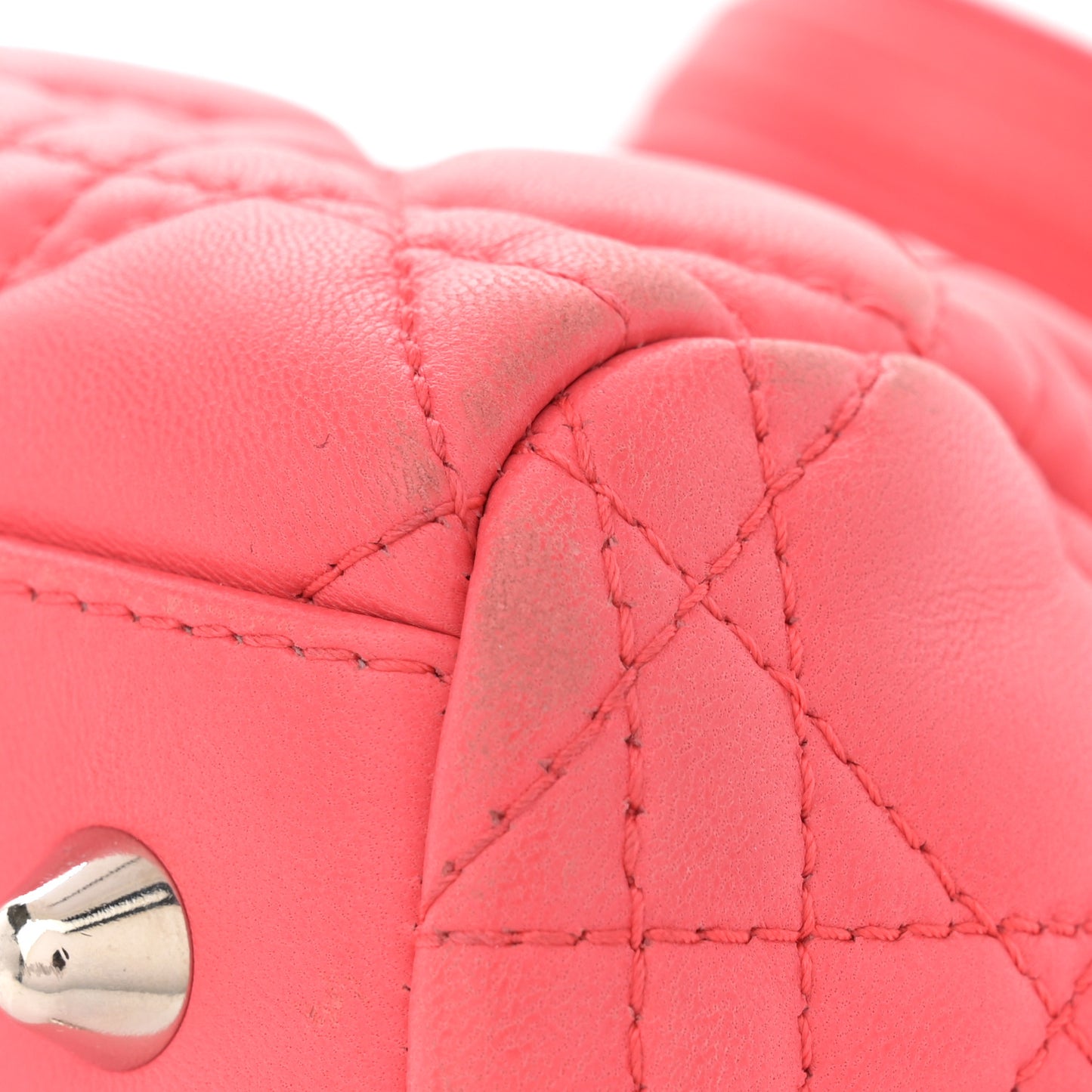Lambskin Cannage Small Dior Soft Shopping Tote Pink