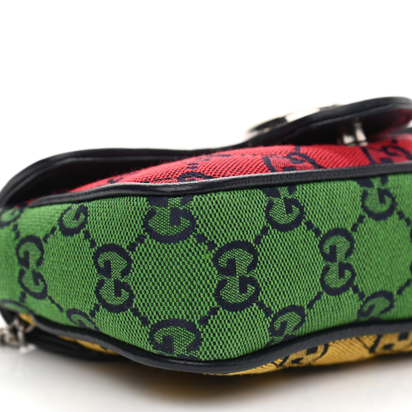 Monogram Multicolor Matelasse Diagonal Super Mini GG Marmont Shoulder Bag Pink Blue Red Yellow Green