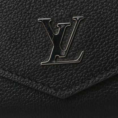 Louis Vuitton Soft Calfskin My Lockme Compact Wallet Black 9 of 9